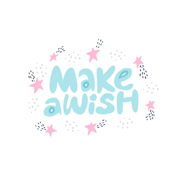 在星星和彗星的框架上许愿图片下载