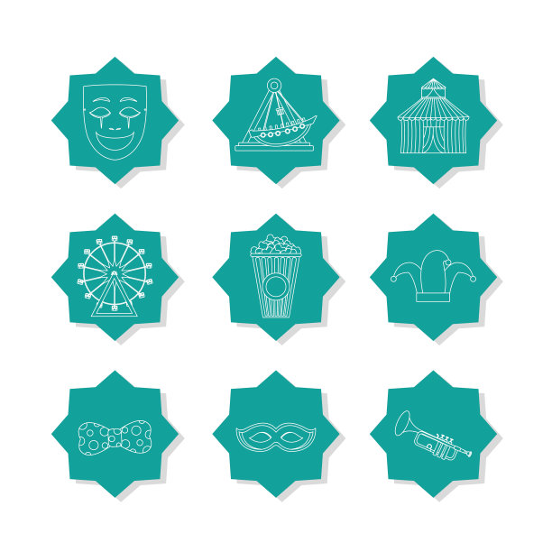 嘉年华标志套装图片下载