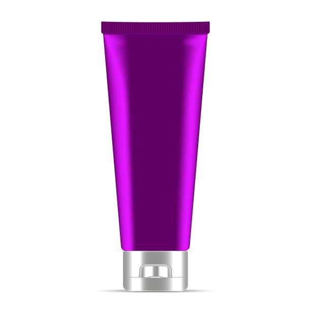 紫色膏或化妆品管。现实的图片下载