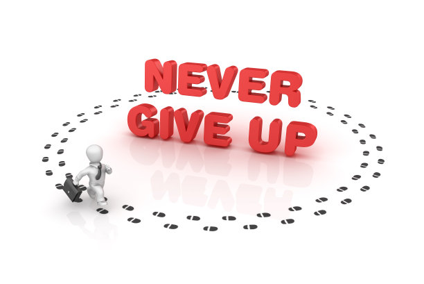 商业人士到处跑从不放弃短语- 3D渲染图片下载