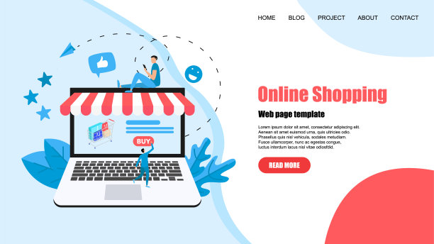 概念，购买网上商店。网站登陆网页模板图片下载