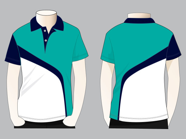 马球衫设计矢量图片下载