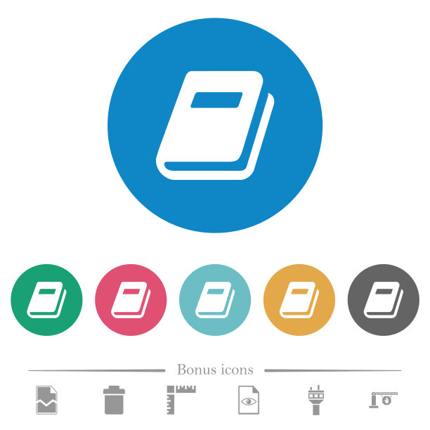 个人日记扁圆图标图片下载