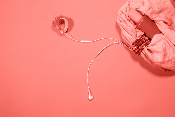 2019年活珊瑚。俯视图与海滩围巾和防晒霜。图片下载