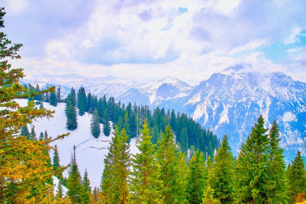 巴伐利亚阿尔卑斯山脉图片下载