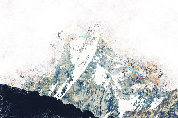 尼泊尔山顶的垃圾图片图片下载