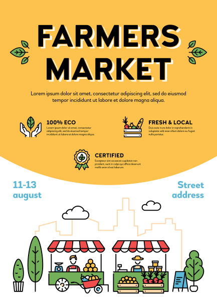 病媒农贸市场活动海报图片下载