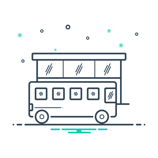 公共汽车站图片下载