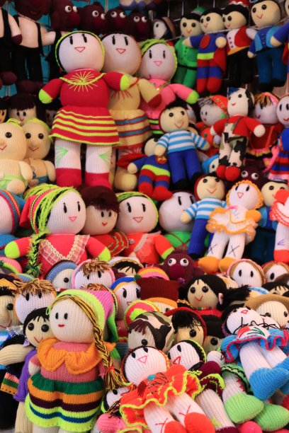 在伊朗集市出售的手工玩偶图片下载