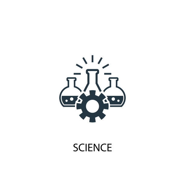 科学图标：简易元素示意图，科学概念符号设计，适用于网页和移动端图片下载