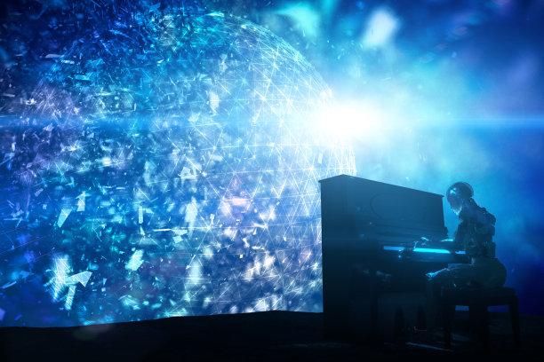 我弹钢琴抽象的图片下载