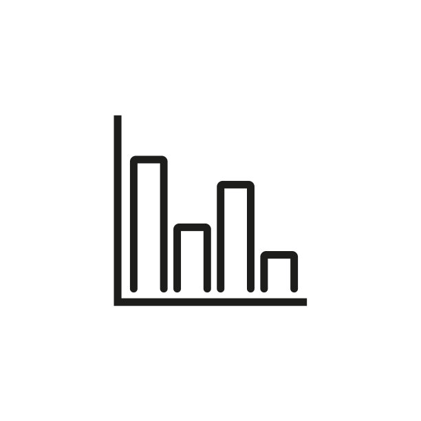 带条的图表线条图标图片下载
