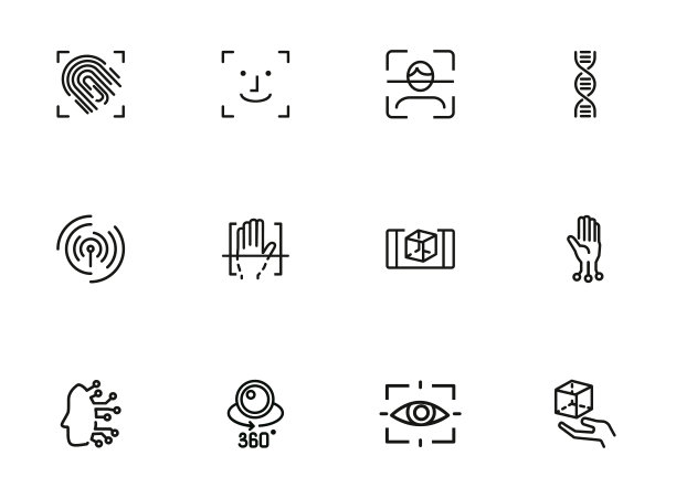 生物特征线图标设置图片下载
