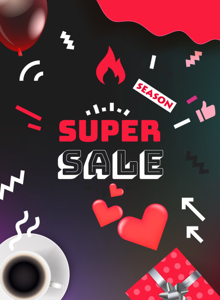 销售横幅设计模板。颜色几何垂直背景图片下载