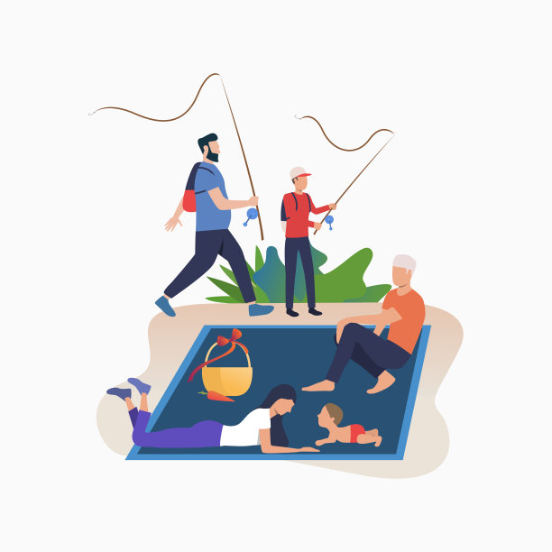 人们在野餐中放松图片下载