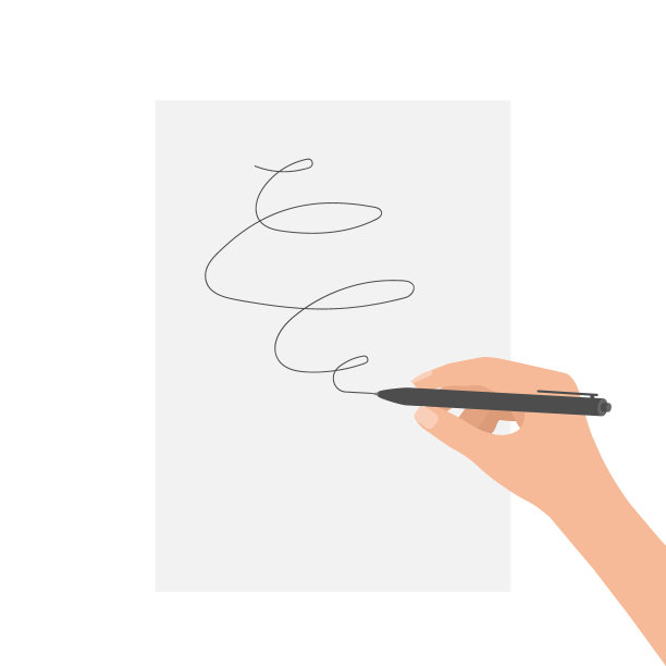 俯视图艺术家，手绘潦草，儿童画，涂鸦。绘图工具，表和手。矢量插图上的白色背景。图片下载