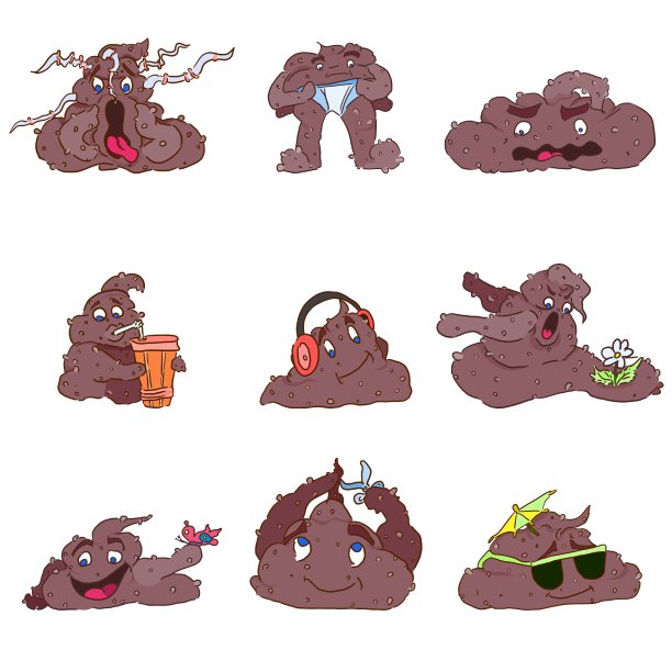 明亮的角色选择在不同的情况下怪物图片下载