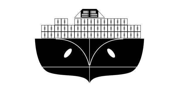 孤立的前视图的货船图标图片下载