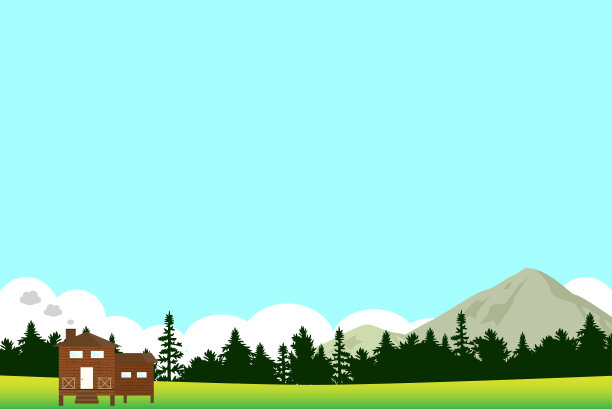 森林风景背景剪影图片下载