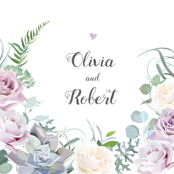 灰紫色熏衣草，奶油色和淡紫色的古董玫瑰，紫色的淡花图片下载