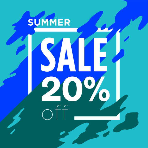 夏季促销海报-打八折图片下载