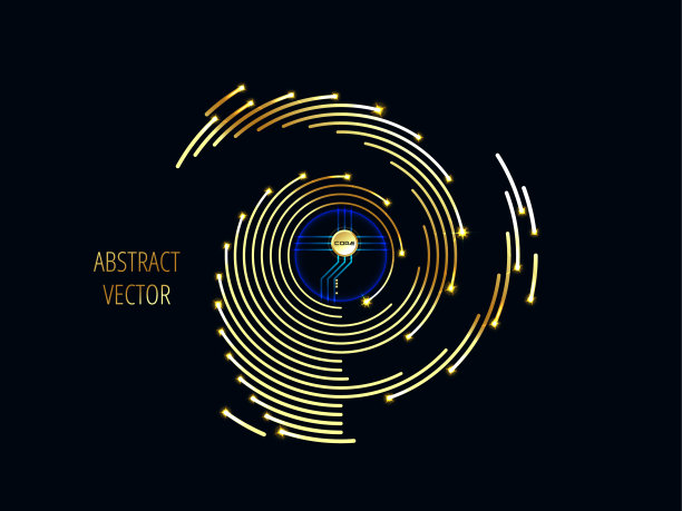 螺旋，技术背景，抽象金，电路，通信技术，未来概念，未来创新概念图片下载
