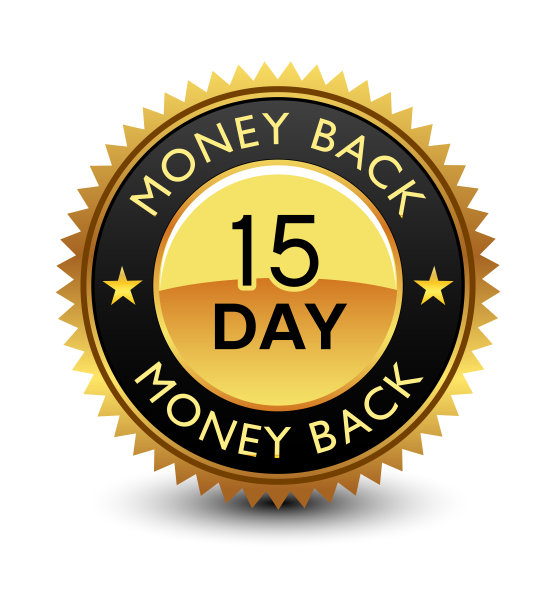 强大，优质，强大，15天退款保证徽章，签名，印章，印章，标签。图片下载