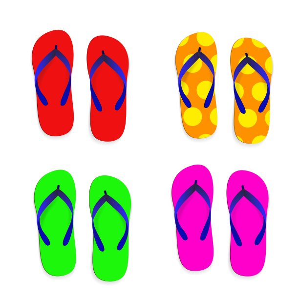 聪明的人字拖图片下载