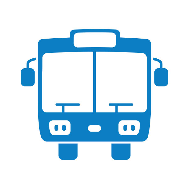 公共汽车前视图图片下载