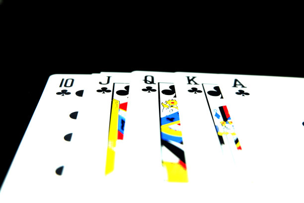 孤立的纸牌游戏。Deck of Play Card On Black Background适合任何用途。图片下载