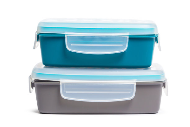 塑料午餐盒孤立在白色背景图片下载