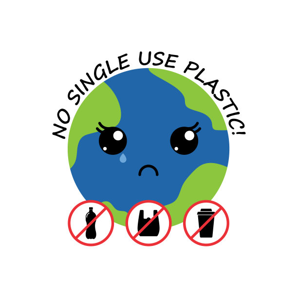 哭泣的地球。没有塑料图片下载