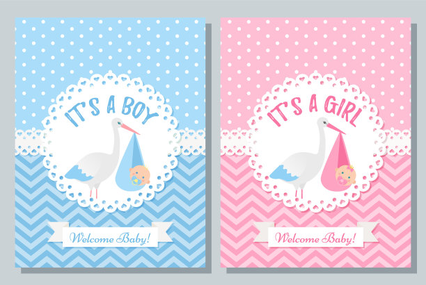 婴儿淋浴卡设计。矢量插图。生日邀请的模板。图片下载