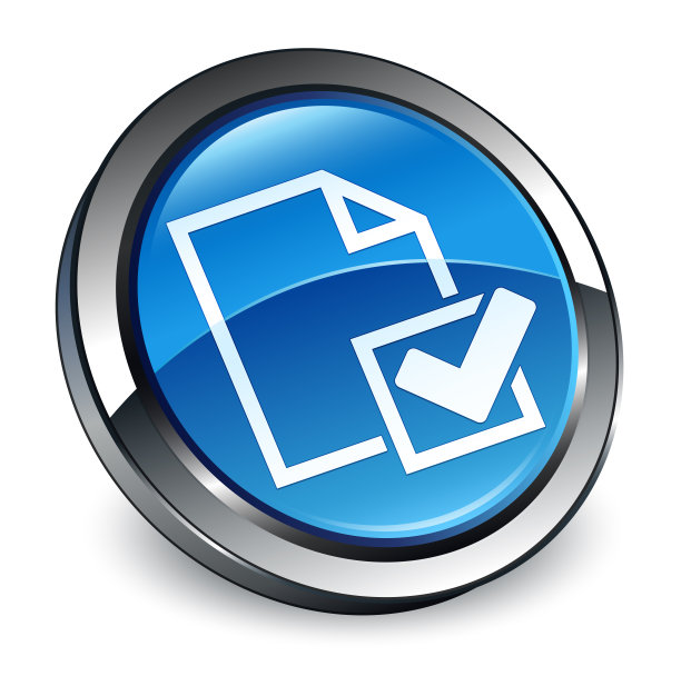 清单图标3d蓝色圆形按钮图片下载