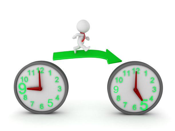 3D角色开始与能量，但在工作后精疲力竭的概念图片下载