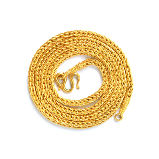 金链珠宝。孤立在白色背景。图片下载