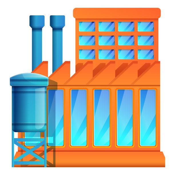 植物卡通图标孤立在白色背景，矢量插图图片下载