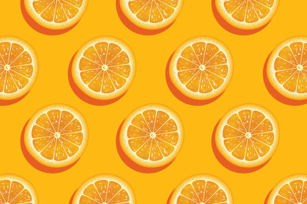 一片片新鲜的橙色夏日背景。图片下载