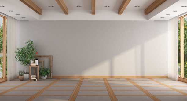 空旷极简的大房间图片下载