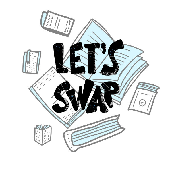 书交换手写字母。矢量设计。图片下载