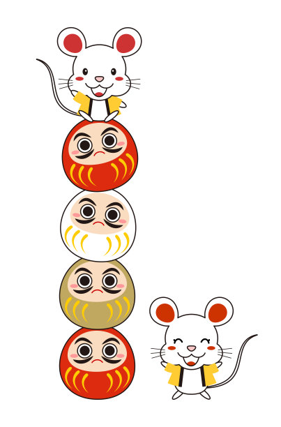 鼠标和达摩图片下载