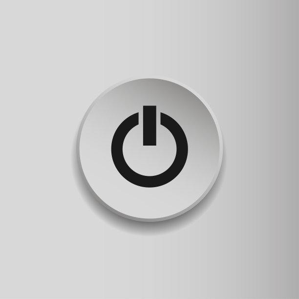 关闭图标。电源开/关标志。矢量图图片下载