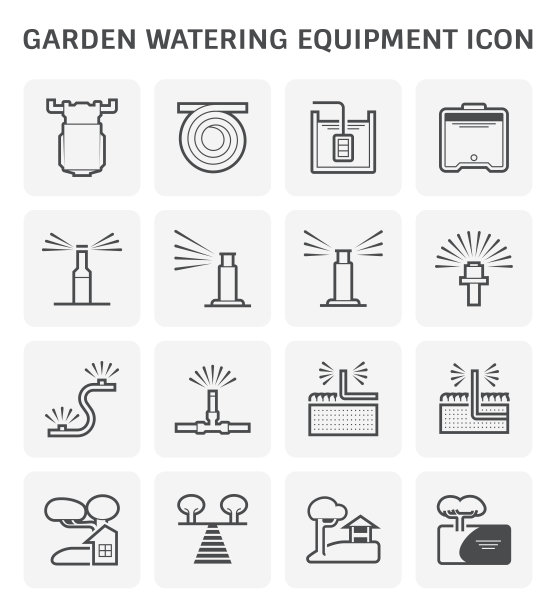 花园浇水图标图片下载