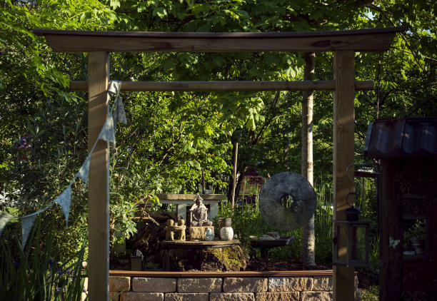 禅意花园的地方图片下载