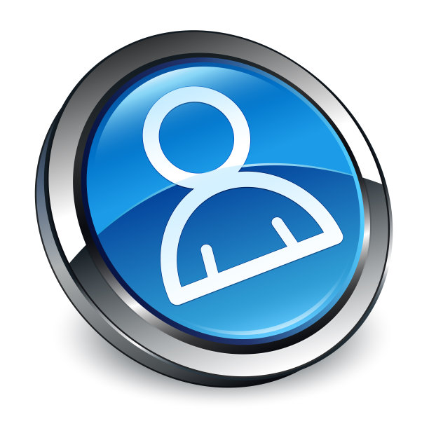 会员图标3d蓝色圆形按钮图片下载