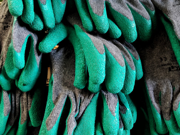 绿色园艺和diy手套图片下载