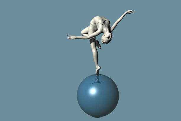体操，在球上跳舞图片下载