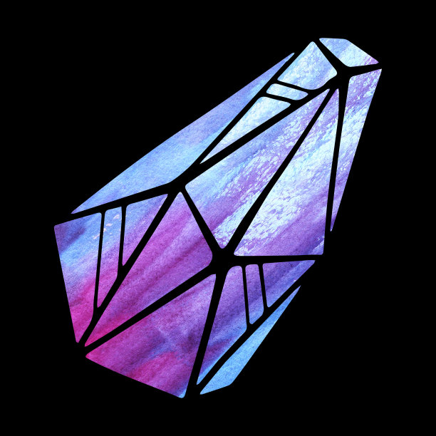 水晶渐变彩色魔术石图片下载