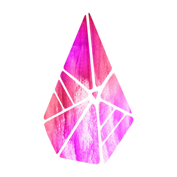 水晶渐变彩色魔术石。图片下载