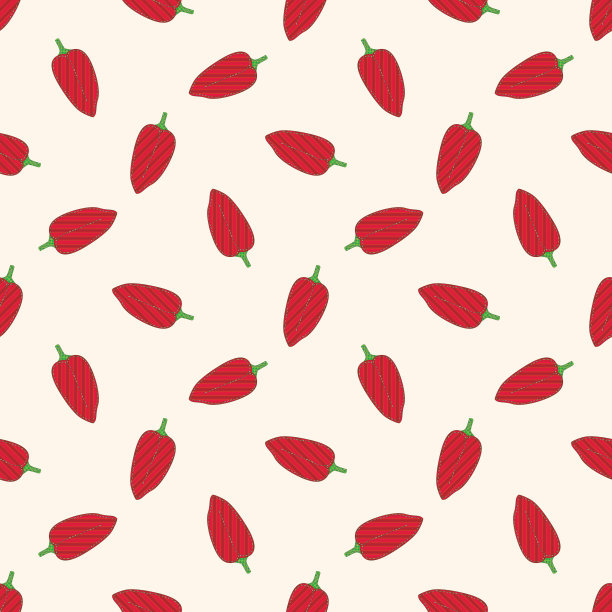 无缝图案与红补丁胡椒图片下载